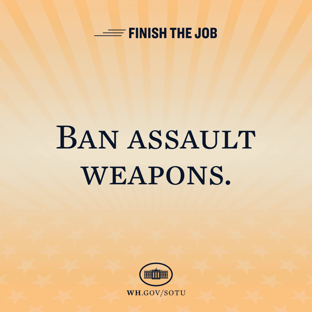 Ban assault weapons.