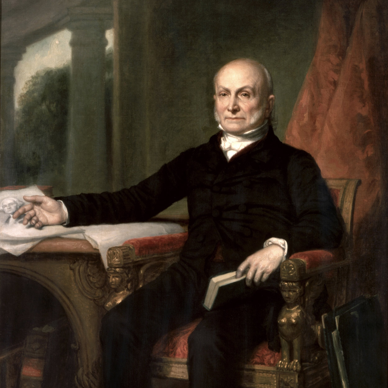 Portrait of John Quincy Adams, the 6th President of the United States