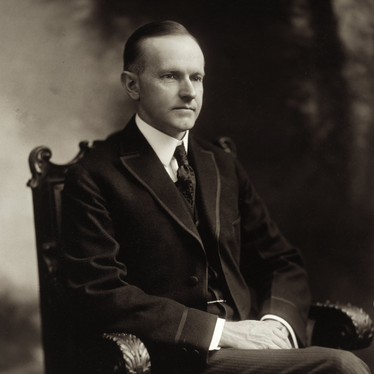 Portrait of Calvin Coolidge, the 30th President of the United States