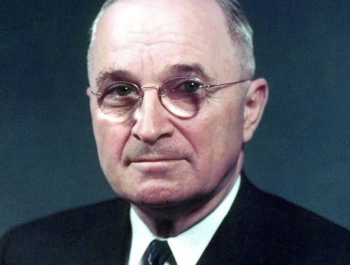 Portrait of Harry S. Truman, the 33rd President of the United States