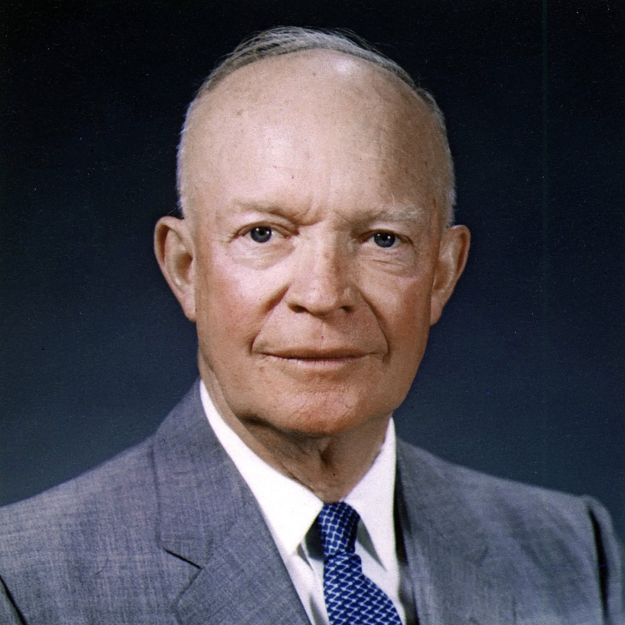 Portrait of Dwight D. Eisenhower, the 34th President of the United States