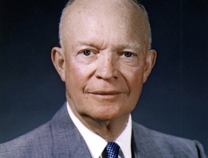Portrait of Dwight D. Eisenhower, the 34th President of the United States