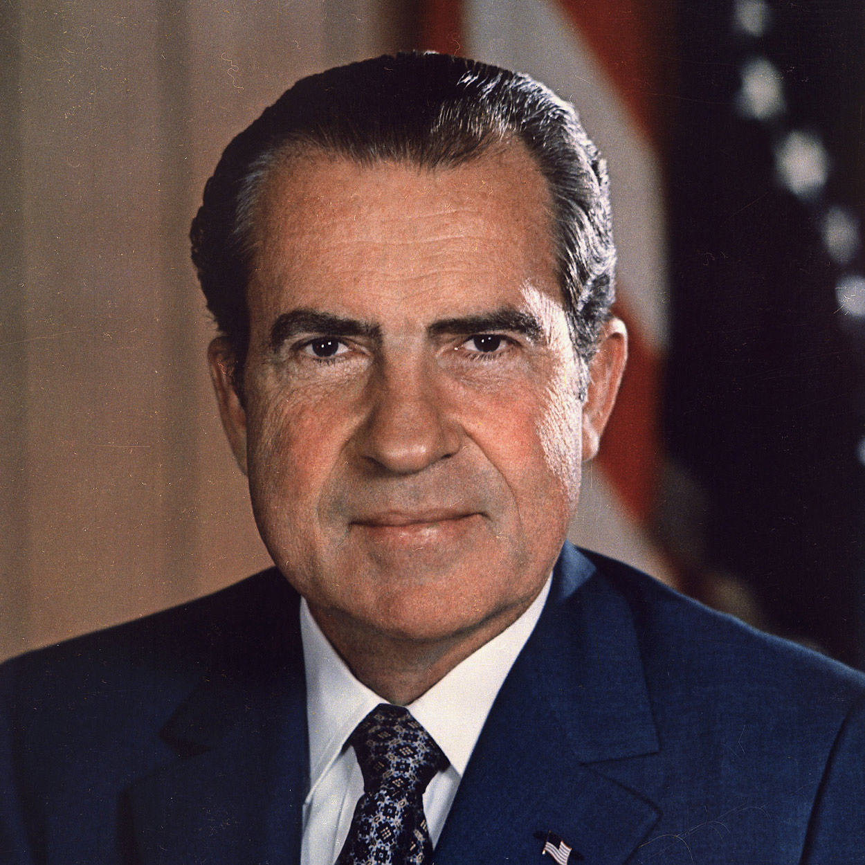 Portrait of Richard M. Nixon, the 37th President of the United States