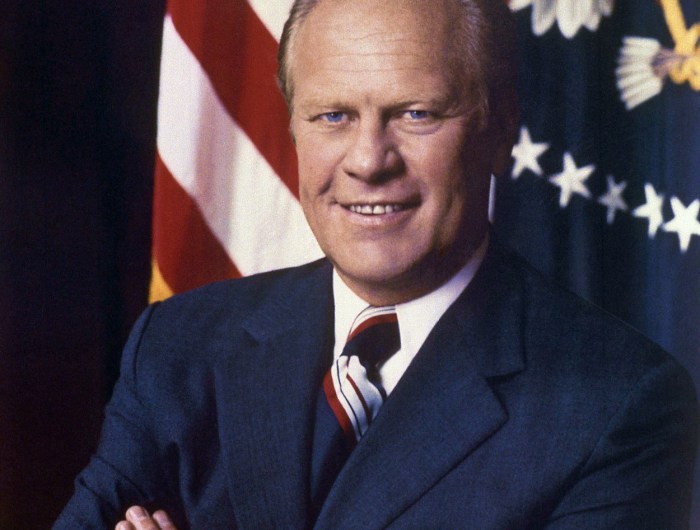 Portrait of Gerald R. Ford, the 38th President of the United States