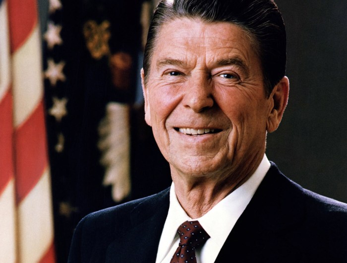 Portrait of Ronald Reagan, the 40th President of the United States
