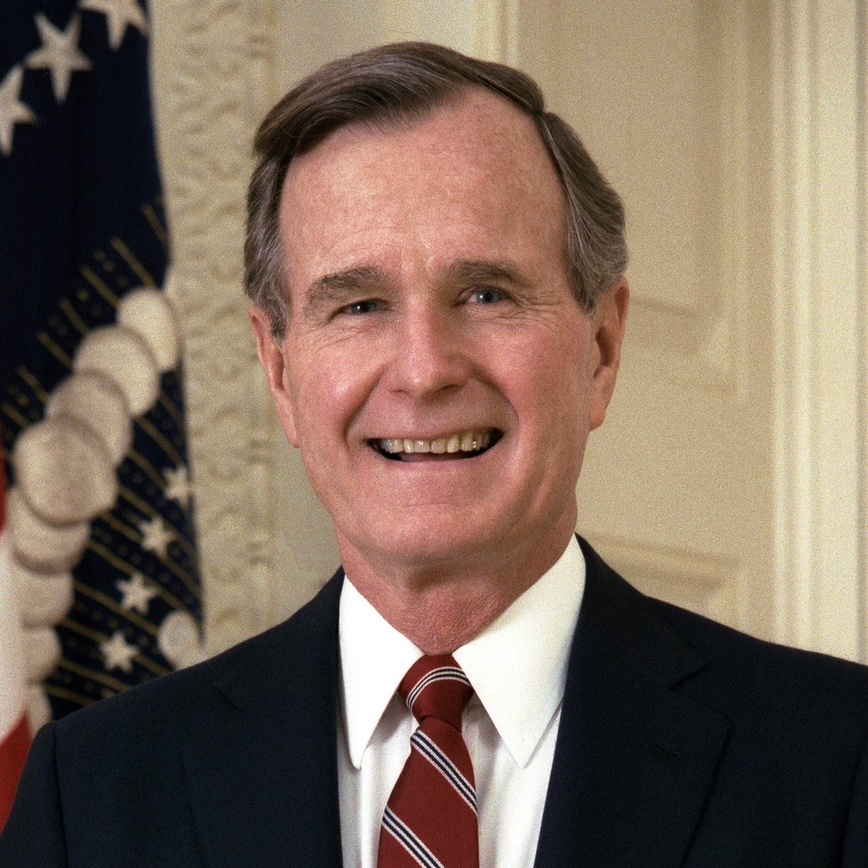 Portrait of George H. W. Bush, the 41st President of the United States