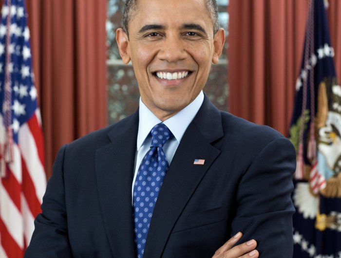 Portrait of Barack Obama, the 44th President of the United States