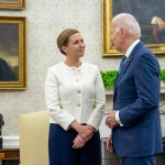 President Joe Biden meets with Prime Minister of Denmark Mette Frederiksen, Monday, June 5, 2023, in the Oval Office of the White House.