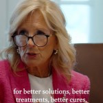 First Lady Jill Biden speaking on the mission of Cancer Moonshot