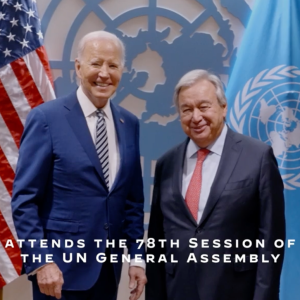 President Biden and UN Secretary General António Guterres