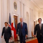 Philippine President Ferdinand Marcos Jr, US President Joe Biden and Japanese Prime Minister Fumio Kishida