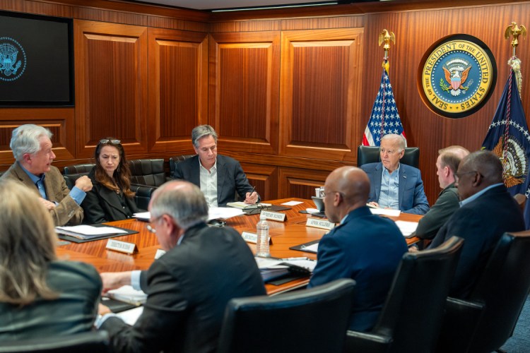 President Biden in the situation room