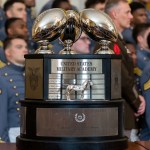 President Joe Biden delivers remarks at a Commander-in-Chief’s Trophy presentation with the U.S. Military Academy Black Knights football team