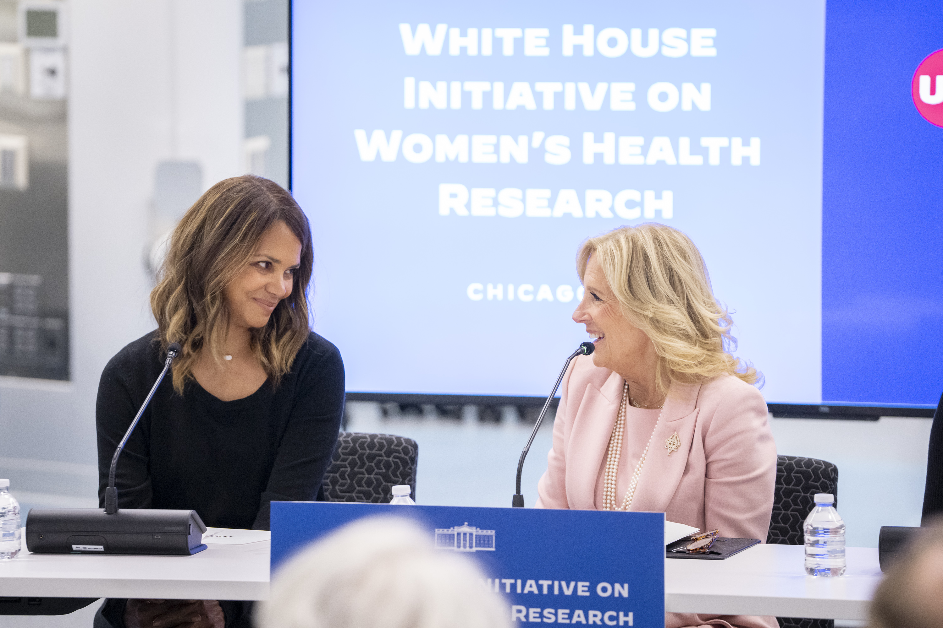 First Lady Jill Biden participates in a women’s health roundtable Thursday, January 11, 2024, at the University of Illinois Chicago in Chicago. 