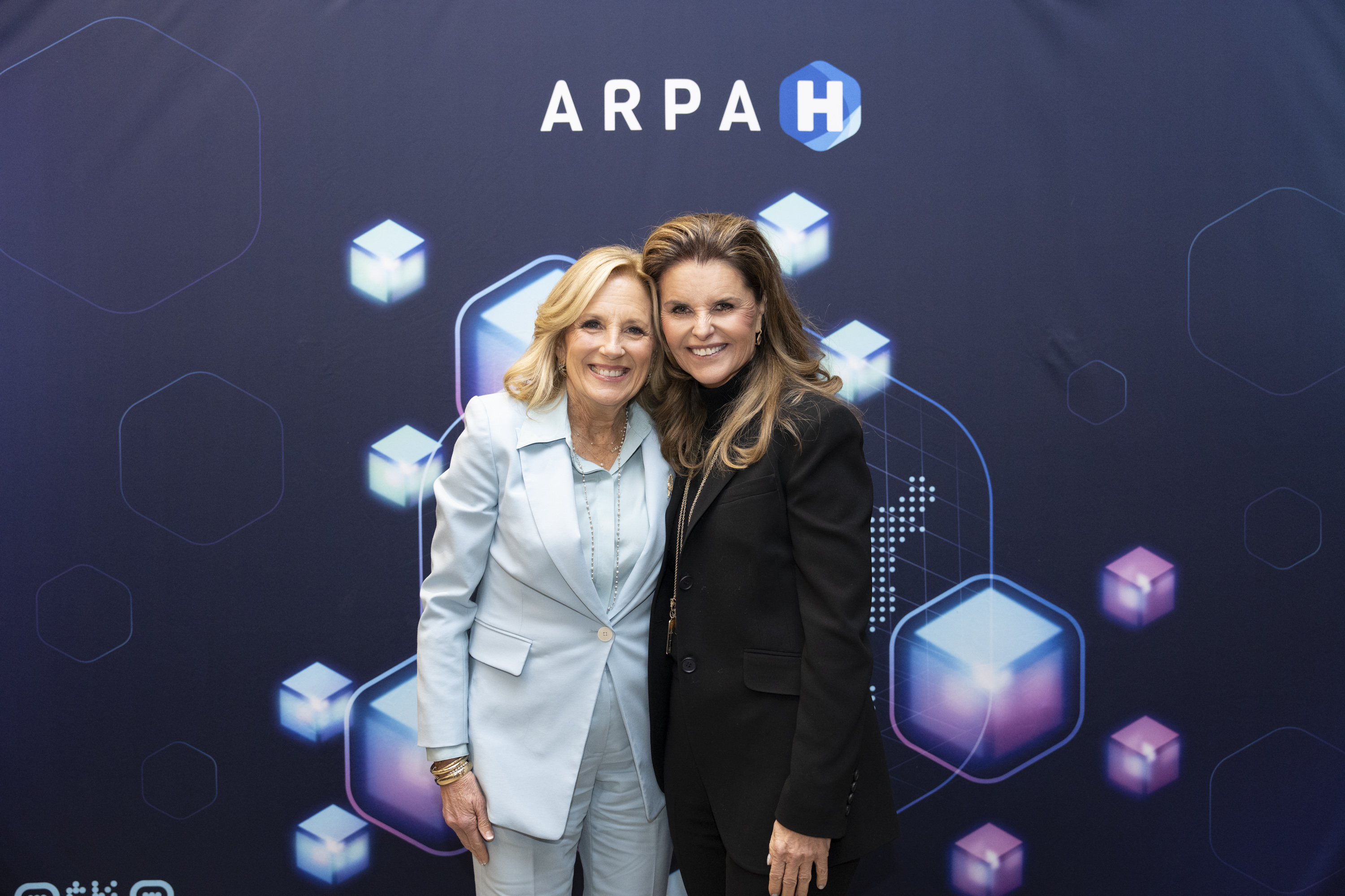 First Lady Jill Biden participates in a photo line before her remarks at an ARPA-H Women’s Health Research announcement at The Engine, Wednesday, February 21, 2024, in Cambridge, Massachusetts.