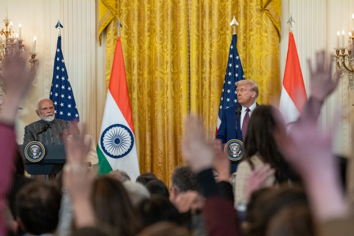 President Donald J. Trump hosts Prime Minister Narendra Modi of India at the White House, Thursday, February 13, 2025. (Official White House Photo by Joyce N. Boghosian.)