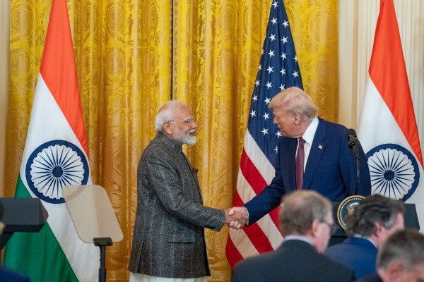 President Donald J. Trump hosts Prime Minister Narendra Modi of India at the White House, Thursday, February 13, 2025. (Official White House Photo by Joyce N. Boghosian.)