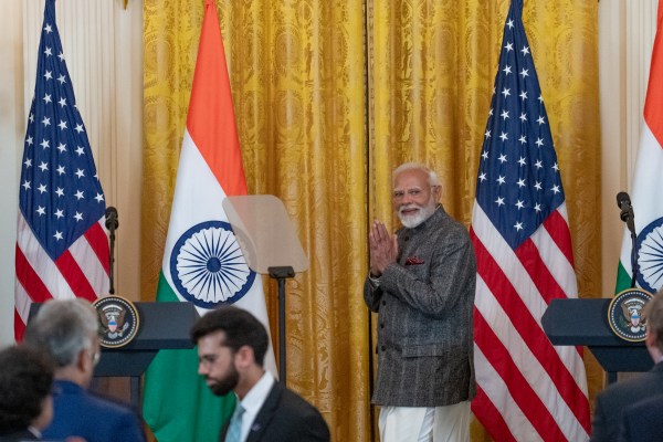 President Donald J. Trump hosts Prime Minister Narendra Modi of India at the White House, Thursday, February 13, 2025. (Official White House Photo by Joyce N. Boghosian.)