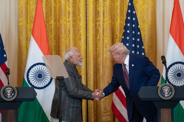 President Donald J. Trump hosts Prime Minister Narendra Modi of India at the White House, Thursday, February 13, 2025. (Official White House Photo by Joyce N. Boghosian.)