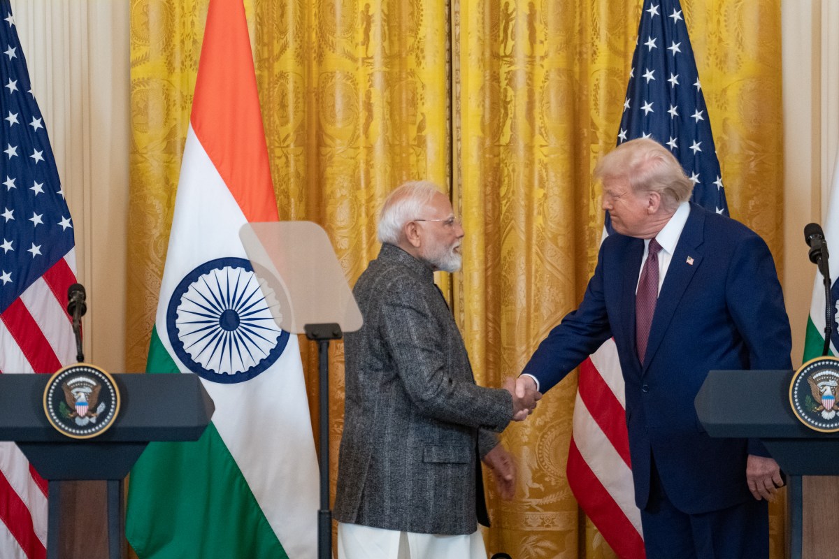 President Donald J. Trump hosts Prime Minister Narendra Modi of India at the White House, Thursday, February 13, 2025. (Official White House Photo by Joyce N. Boghosian.)