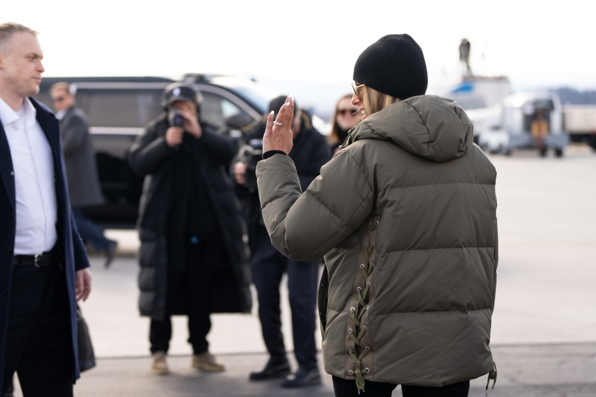 President Donald J. Trump and First Lady Melania Trump depart Air Force One upon their arrival at Asheville Regional Airport in Fletcher, North Carolina , Friday, Jan. 24, 2025. (Official White House Photo by Andrea Hanks)