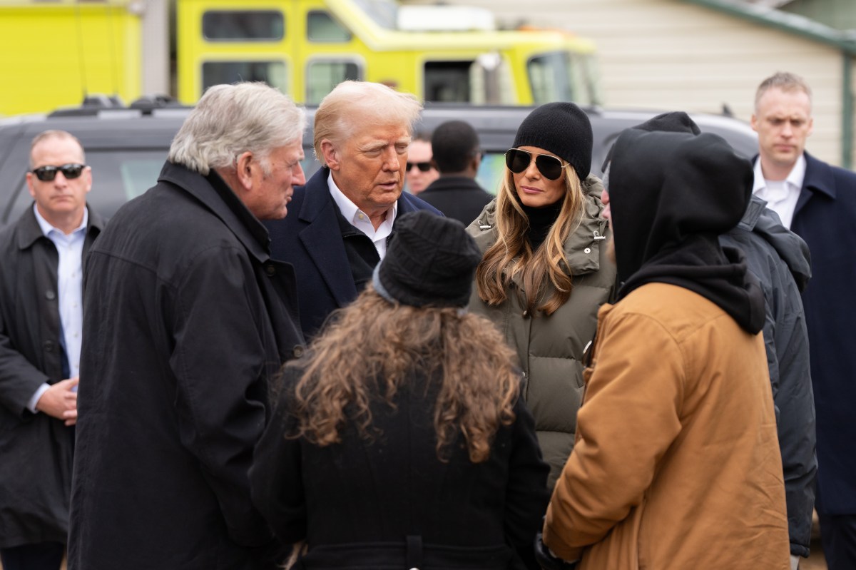 President Donald J. Trump and First Lady Melania Trump meet with homeowners and families affected by Hurricane Helene in Swannanoa, North Carolina , Friday, Jan. 24, 2025. (Official White House Photo by Andrea Hanks)