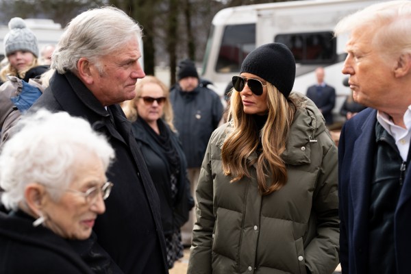 President Donald J. Trump and First Lady Melania Trump meet with homeowners and families affected by Hurricane Helene in Swannanoa, North Carolina , Friday, Jan. 24, 2025. (Official White House Photo by Andrea Hanks)