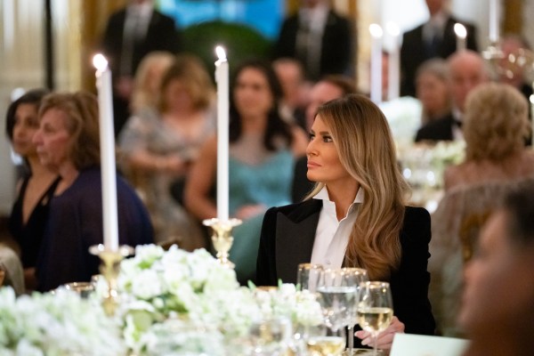 First Lady Melania Trump hosts a black-tie dinner for the nation’s governors, Saturday, February 22, 2025, in the East Room of the White House.  (Official White House Photo by Andrea)