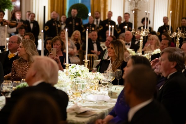 First Lady Melania Trump hosts a black-tie dinner for the nation’s governors, Saturday, February 22, 2025, in the East Room of the White House.  (Official White House Photo by Andrea)