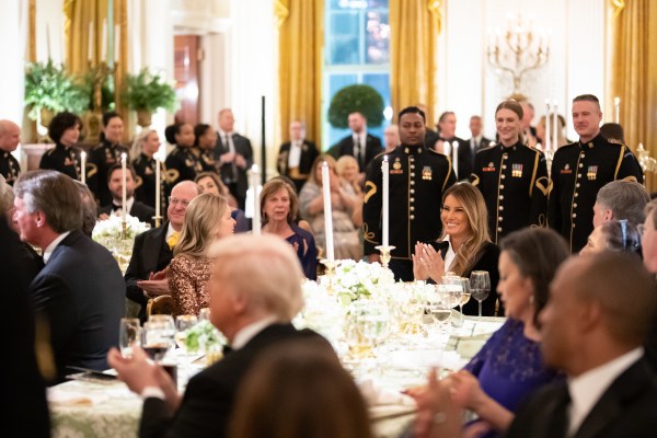 The United States Army Chorus and Strings performs for President Donald Trump and First Lady Melania Trump, Saturday, February 22, 2025, in the East Room of the White House. (Official White House Photo by Andrea Hanks)