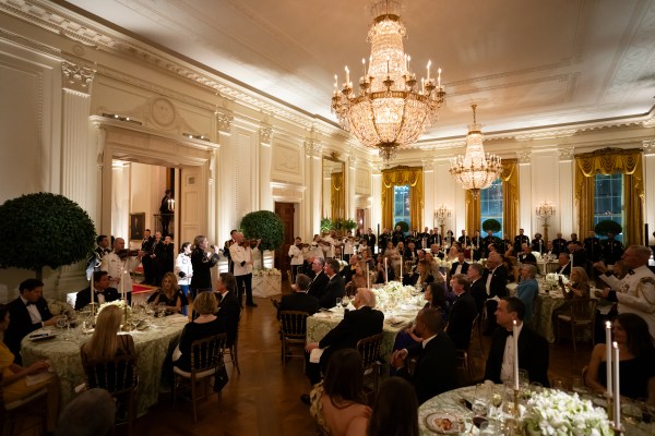 The United States Army Chorus and Strings performs for President Donald Trump and First Lady Melania Trump, Saturday, February 22, 2025, in the East Room of the White House. (Official White House Photo by Andrea Hanks)