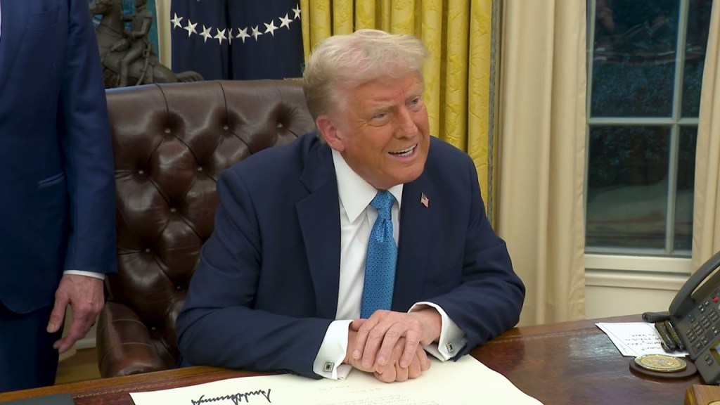 President Trump Signs Executive Orders in the Oval Office, Jan. 31, 2025