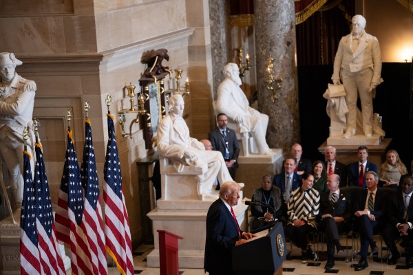 President Donald Trump attends the National Prayer Breakfast, Thursday, February 6, 2025, at the U.S. Capitol in Washington, D.C. (Official White House Photo by Molly Riley.)