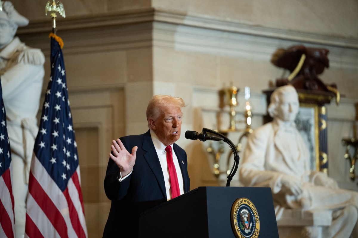 President Donald Trump attends the National Prayer Breakfast, Thursday, February 6, 2025, at the U.S. Capitol in Washington, D.C. (Official White House Photo by Molly Riley.)