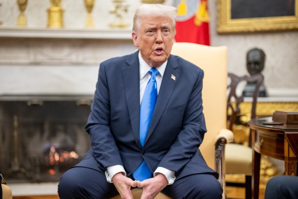 President Donald Trump hosts an expanded bilateral meeting and working lunch with King Abdullah II of Jordan and his son, Crown Prince Hussein bin Abdullah, Tuesday, February 11, 2025, in the Cabinet Room of the White House. (Official White House Photo by Daniel Torok)