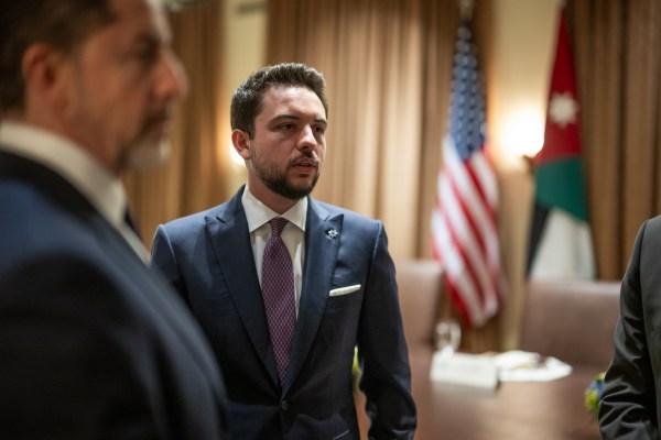 President Donald Trump hosts an expanded bilateral meeting and working lunch with King Abdullah II of Jordan and his son, Crown Prince Hussein bin Abdullah, Tuesday, February 11, 2025, in the Cabinet Room of the White House. (Official White House Photo by Daniel Torok)