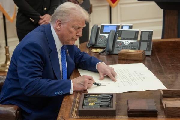 President Donald J. Trump speaks before Tulsi Gabbard is sworn in as the Director of National Intelligence in the Oval Office of the White House, Wednesday, February 12, 2025. (Official White House Photo by Daniel Torok)

President Donald J. Trump congratulates Tulsi Gabbard after she was sworn in as the Director of National Intelligence in the Oval Office of the White House, Wednesday, February 12, 2025. (Official White House Photo by Daniel Torok)

President Donald J. Trump with Tulsi Gabbard after she was sworn in as the Director of National Intelligence in the Oval Office of the White House, Wednesday, February 12, 2025. (Official White House Photo by Daniel Torok)

Attorney General Pam Bondi swears in Tulsi Gabbard as the Director of National Intelligence in the Oval Office, Wednesday, February 12, 2025. (Official White House Photo by Daniel Torok)

 (Official White House Photo by Daniel Torok)