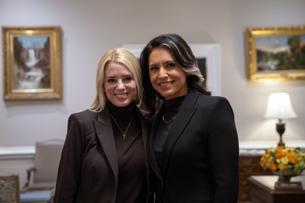 Tulsi Gabbard’s is sworn in as Director of National Intelligence at the White House, Wednesday, February 12, 2025. (Official White House Photo by Molly Riley.)