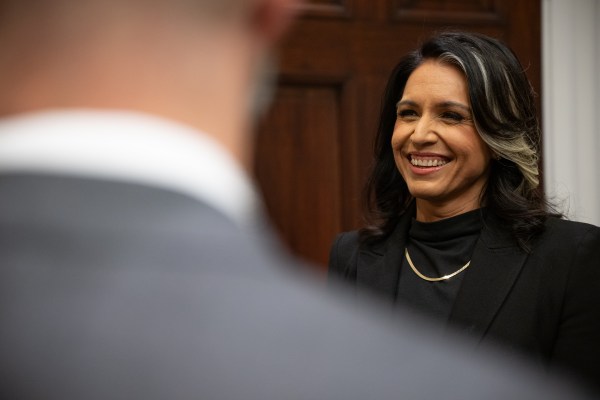 Tulsi Gabbard’s is sworn in as Director of National Intelligence at the White House, Wednesday, February 12, 2025. (Official White House Photo by Molly Riley.)