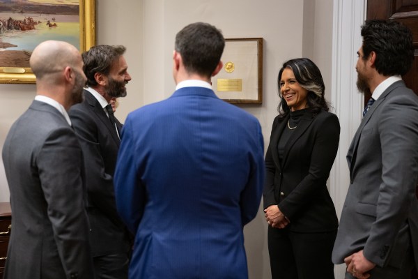 Tulsi Gabbard’s is sworn in as Director of National Intelligence at the White House, Wednesday, February 12, 2025. (Official White House Photo by Molly Riley.)