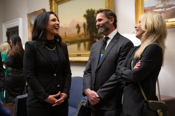Tulsi Gabbard’s is sworn in as Director of National Intelligence at the White House, Wednesday, February 12, 2025. (Official White House Photo by Molly Riley.)