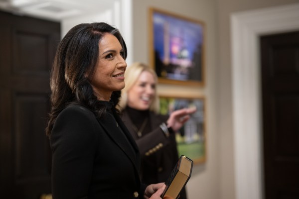 Tulsi Gabbard’s is sworn in as Director of National Intelligence at the White House, Wednesday, February 12, 2025. (Official White House Photo by Molly Riley.)