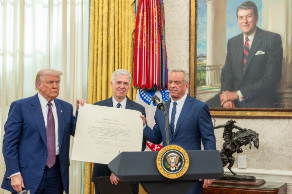 Robert F. Kennedy Jr. is sworn in as Secretary of the Department of Health and Human Services at the White House, Thursday, February 13, 2025. (Official White House Photo by Joyce Boghosian.)