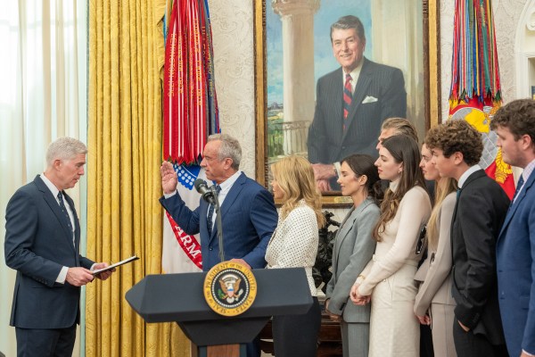 Robert F. Kennedy Jr. is sworn in as Secretary of the Department of Health and Human Services at the White House, Thursday, February 13, 2025. (Official White House Photo by Joyce Boghosian.)