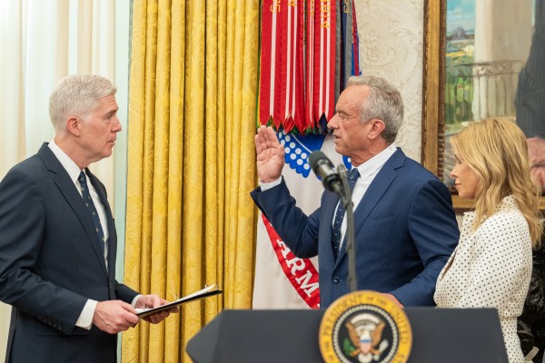Robert F. Kennedy Jr. is sworn in as Secretary of the Department of Health and Human Services at the White House, Thursday, February 13, 2025. (Official White House Photo by Joyce Boghosian.)