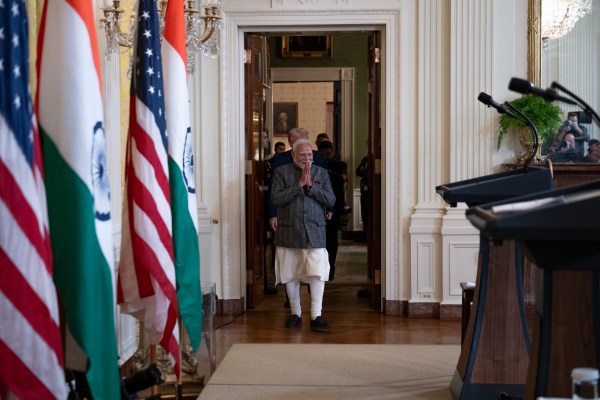 President Donald Trump hosts a bilateral meeting with Prime Minister Narendra Modi of India, Thursday, February 13, 2025, in the East Room.(Official Photo by Molly Riley)