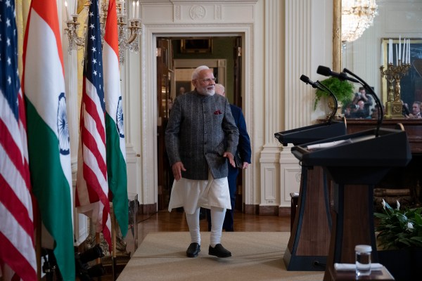 President Donald Trump hosts a bilateral meeting with Prime Minister Narendra Modi of India, Thursday, February 13, 2025, in the East Room.(Official Photo by Molly Riley)