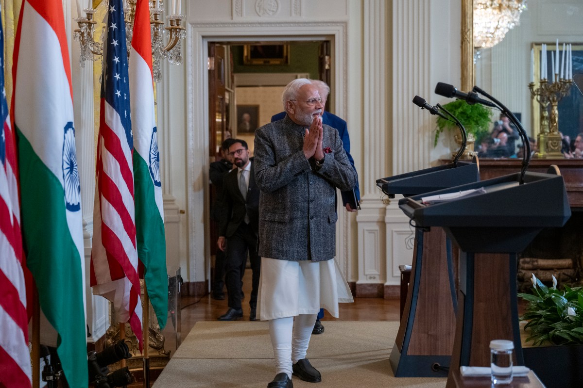 President Donald Trump hosts a bilateral meeting with Prime Minister Narendra Modi of India, Thursday, February 13, 2025, in the East Room.(Official Photo by Molly Riley)