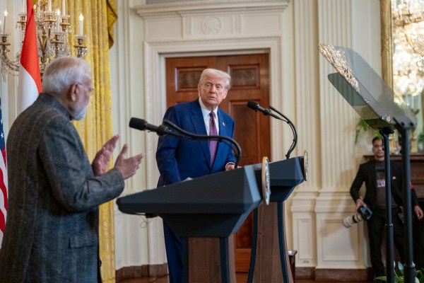 President Donald Trump hosts a bilateral meeting with Prime Minister Narendra Modi of India, Thursday, February 13, 2025, in the East Room.(Official Photo by Molly Riley)