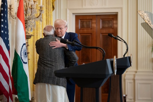 President Donald Trump hosts a bilateral meeting with Prime Minister Narendra Modi of India, Thursday, February 13, 2025, in the East Room.(Official Photo by Molly Riley)